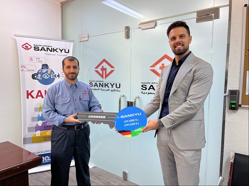 First Liebherr mobile cranes for Sankyu Saudi Arabia Co